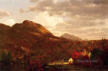ハドソン川の秋の風景 ハドソン川 フレデリック・エドウィン教会 Oil Paintings